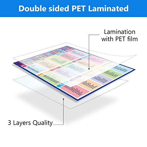 Yisong 3 Pieces English Educational Posters Other Ways to Say Synonyms Poster Grammar Learning Charts for Elementary Middle School Classroom Playroom Decoration, 17 x 22 Inch