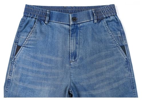 Men's Jeans Business Classic Straight Denim Trousers Stretch Comfortable Loose Jean Pants2