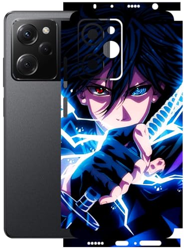 Image of AtOdds - Full Body Back Screen Guard Protector Film - Lamination Wrap Skin Sticker Compatible with Poco X5 PRO (5G) | Scratchproof Matte Finish (Anime 42)