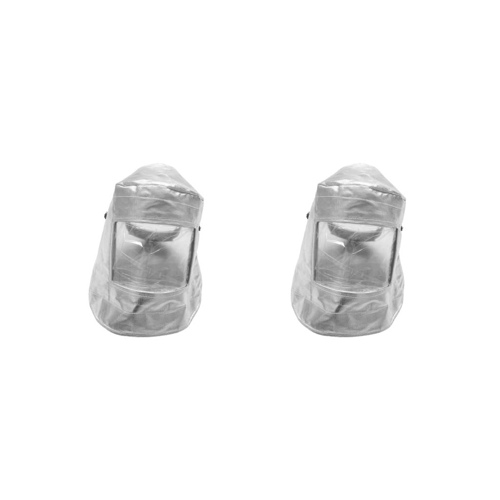 Juego de 2 protectores faciales portátiles resistentes al fuego para horno de metalurgia de metal