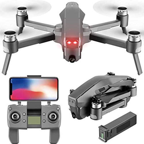 Drone FlyCam Quadcopter UAV con cámara 4K Gimbal de 3 Ejes Tiempo de Vuelo de 30 Minutos, para Principiantes Negro 1080P