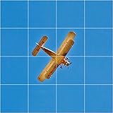 Airplane Motivdecken – Designdecken für Kassettendecken – Bedruckte Abhängedecken - Deckenbild für Rasterdecken z.B. OWA Mineralfaser Platten, Knauf AMF, Armstrong Decken Deckenpaneel