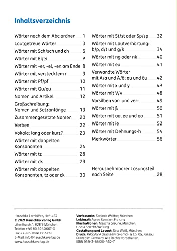 Mein Übungsheft Rechtschreiben 2. Klasse: Deutsch-Aufgaben mit Lösungen - Schreiben lernen: 452