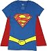 Supergirl Juniors Royal V-neck Cape Tee (Small)