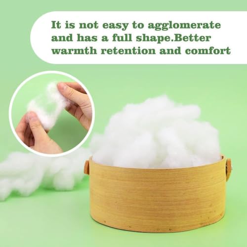 100g/3.5oz Premium Polyfill Stuffing for Stuffed Animals, Polyester Fiber Filling Stuffing, Fluff Polyfill Stuffing High Resilience Stuffing for Crafts, Crochet Stuffing