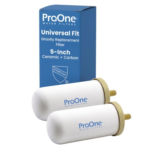 ProOne G-Series 5-Inch Gravity Water Replacement Filter, Traveler+, Big+, and Big II Replacement Water Filter for Countertop Gravity Filtration Systems, Independently Tested Proven to Reduce PFAS by ProOne - Used condition - CA$148.02