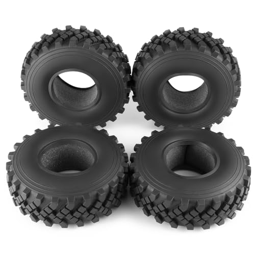 ZuoLan 4 Stück 2.2 Zoll 40mm RC Reifen Radreifen Gummi Wheel Tires für 1/10 RC Crawler Car Wraith TRX4 TRX6 SCX10
