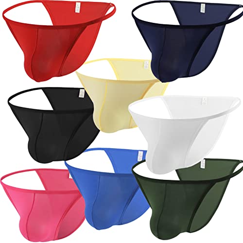 Men's Nylon Underwear Thin Breathable Ice Silk U Convex Triangle