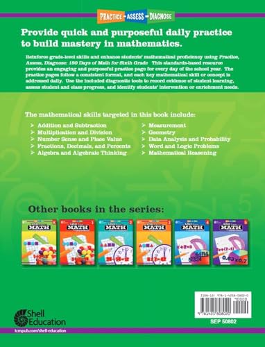180 Days(tm): Mathematics for 6th Grade Practice Workbook for Classroom and Home, Cool and Fun Practice Created by Teachers (180 Days of Practice) - Image 2