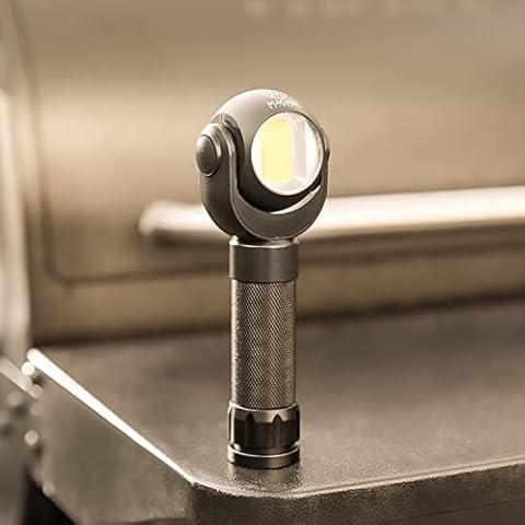 Pellet Smoker Grill LED Night Light - A 2-in-1 Light with a Magnetic Base Attaches to The Front Shelf of Pellet Smokers Compatible with Traeger Grills Cover