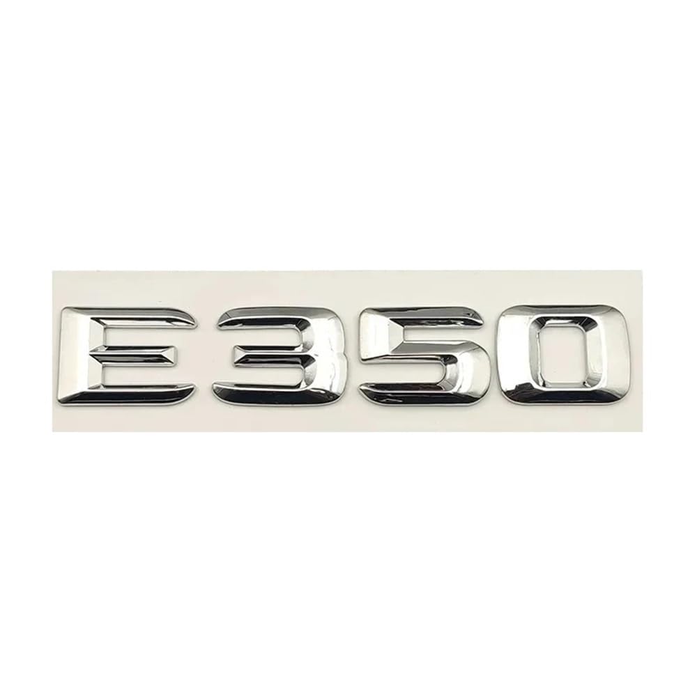 YTQMoreBNZ YYDStes ABS Silver Compatible With Mercedes Benz Grade E E200 E220 E300 E320 E350 W213 W212 W211 Letters Emblem Badge
