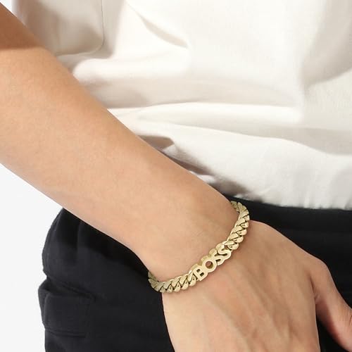 BOSS Jewelry Men's KASSY Collection Chain Bracelet in Yellow Gold - 1580505M