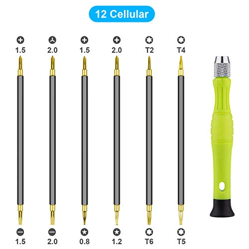 Small Screwdriver Sets, Precision Mini Screwdrivers Set Repair Tool Bit Kit with 6PCS Flat Phillips Pentalobe Triwing Y for Eyeglass Watch Jewelers Laptop Computer Macbook Electronic