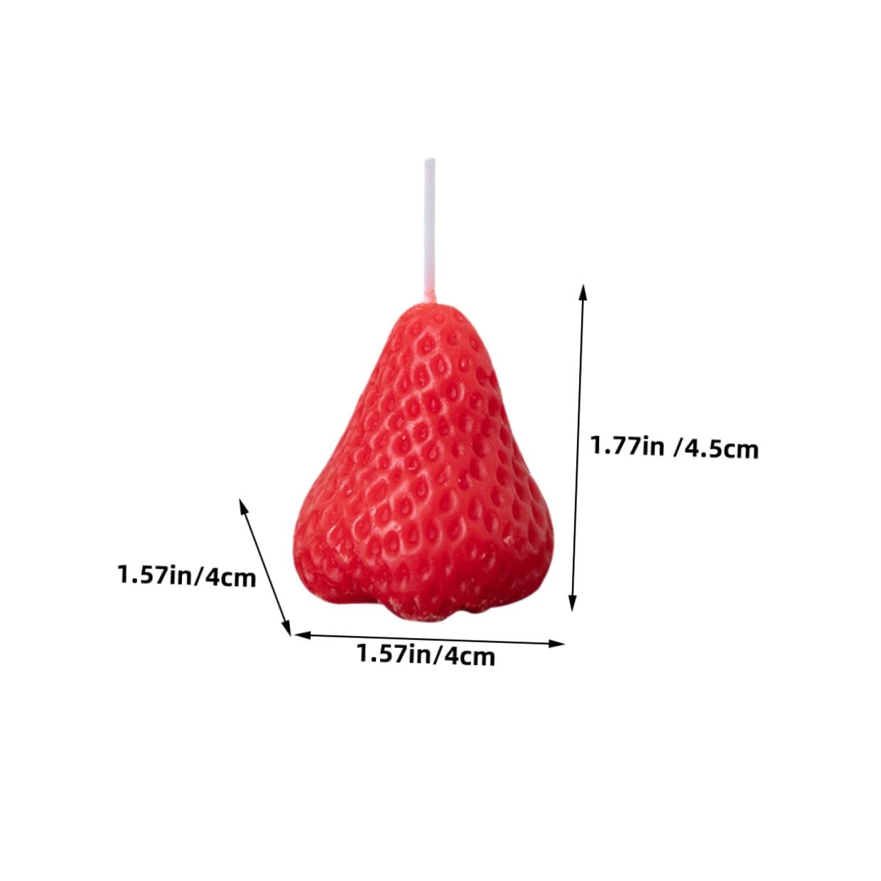 Set 9 Candele Profumate alla Fragola Candele Sagomate Alimentari Rosse per Decorazioni Casa e Bagno Romantiche per Feste e Matrimoni