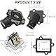 WYYFXY® Membranblock Ansaugstutzen Set Membranblock Dichtung Vergaser Membran Ansaugkrümmer Ersatz mit Befestigungsmutter Schlauchschellen für Yamaha Aerox Polaris Aprilia Agm Cpi Mbk Sachs