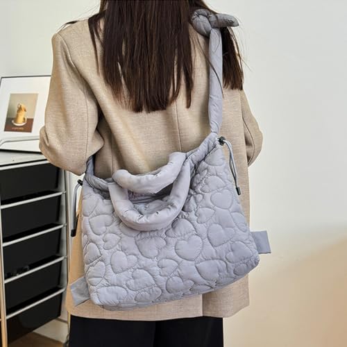Puffer Tote Bag Quilted Backpack Puffer Crossbody Bags for Women Puffy Shoulder Top Handle Bag Convertible Bubble Purse3
