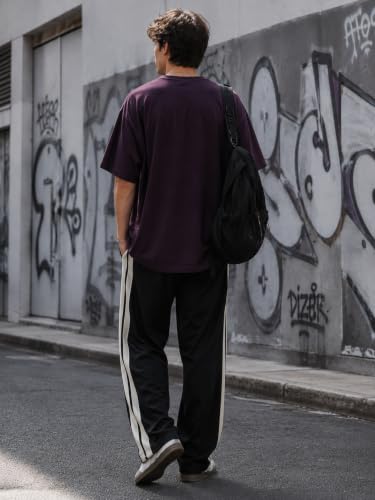 Image of FN3 RelaxFit Stripe Track Pant for Men || Men's Lower || Gym Track Pant | Relax Fit