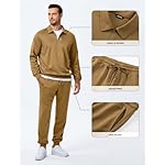 JMIERR Men's Track Suits 2 Piece Outfits Quarter Zipper Polo Shirt Tracksuit & Joggers Sweatpants Sweatsuit Sets - Image 4