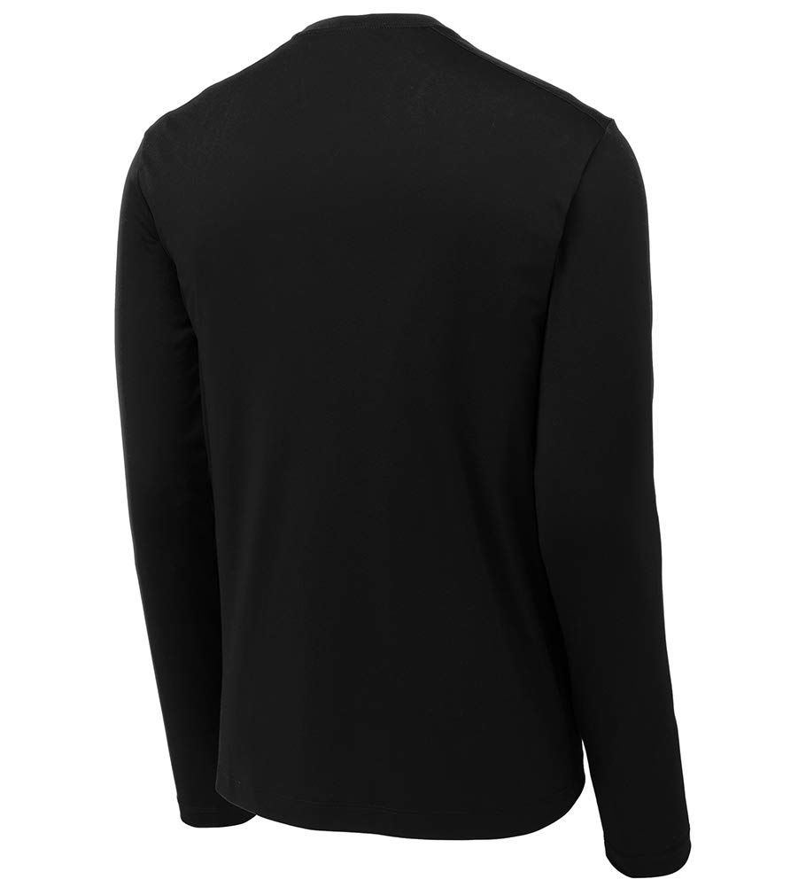 DRIEQUIP Men's UPF 50 UV Sun Protection Performance Long Sleeve T-Shirt -S-Black