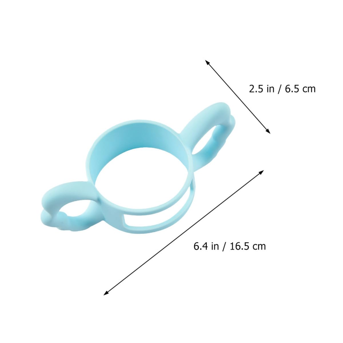 Silicone Bottle Handle for Feeding Ergonomic Anti-Slip Grip Feeder Handle Comfortable Touch Easy to Install and Clean Milk Bottle Accessory for Independent Drinking