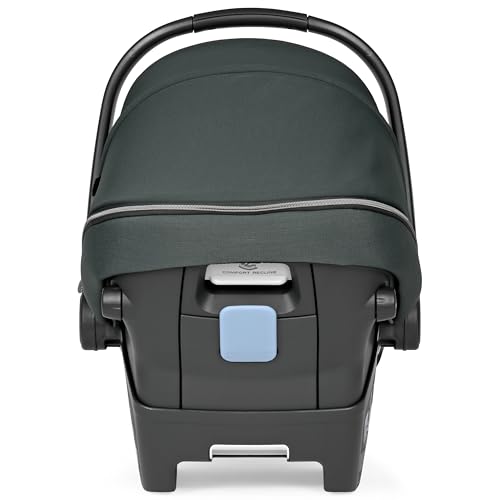 Image of PEG Primo Viaggio Lounge - Rear Facing Infant Car Seat - Metal | Reclining Rear Facing Infant Car Seat, Includes Base with Load Leg & Anti-Rebound Bar, for Babies 4 to 30 lbs, Made in Italy