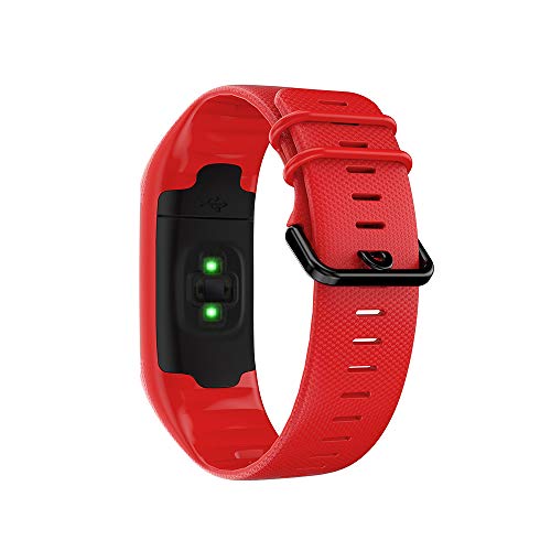 KINOEHOO Correas para relojes Compatible con Polar A360 A370 Pulseras de repuesto.Correas para relojesde siliCompatible cona.(Rojo)