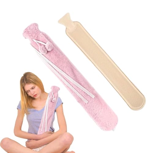 Bouillotte chauffante 2 en 1 pour cou et dos - Poche d'eau chaude portable