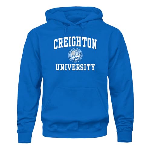 Barnesmith Creighton University Bluejays Hooded Sweatshirt, Heritage, Royal Blue, Medium