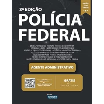 Capa do livro Agente Administrativo - Polícia Federal - PF