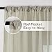 MYSKY HOME Crushed Voile Sheer Curtains for Living Room Rod Pocket Window Treatment Crinkle Sheer Curtains(2 Panels, 51