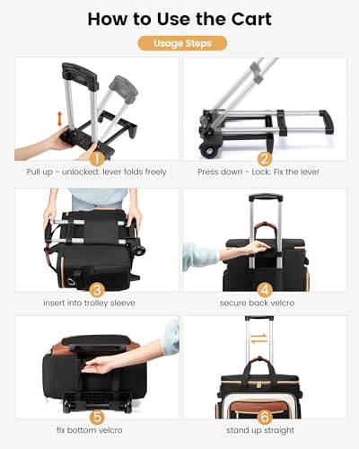 LOVEVOOK Rolling Teacher Bag