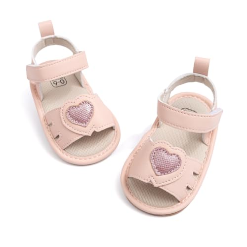 Image of HsdsBebe Baby Girls Sandals Bohemia Flower Bow Soft Sole Toddler First Walkers Beach Summer Shoes