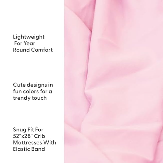 The Peanutshell 4-Pack Fitted Crib Sheet Set - Super Soft & Breathable Baby Girl Crib Sheets, Nursery Decor, Fit for Standard Mattress Cover- Butterfly