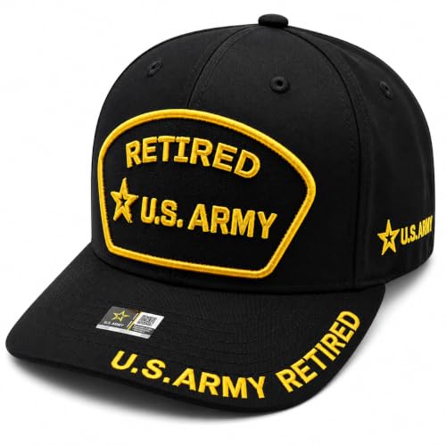 Image of US Army Veteran Hat for Men - Officially Licensed Military Baseball Cap, Gift for Veterans