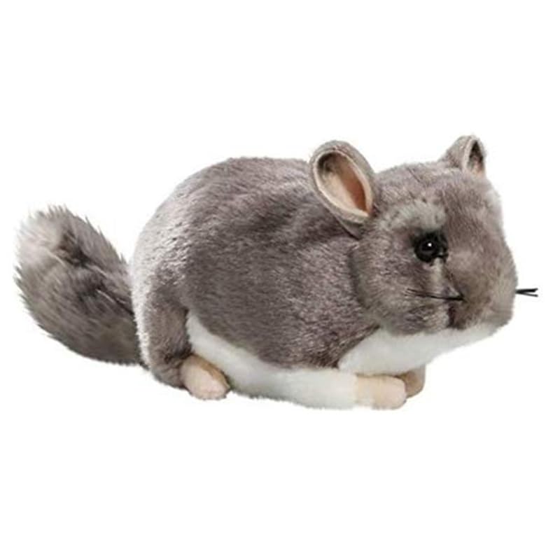 Peluche chinchilla réaliste et rongeur doux mignon