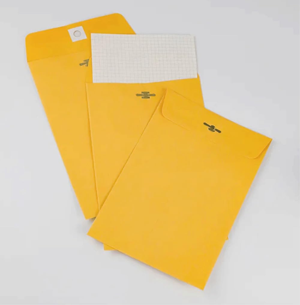 Clasp 6" x 9" Brown Kraft Envelopes 12 Count