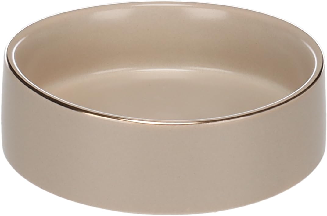 FEEDING AND DRINKING BOWL ERAM ROUND BEIGE 12x3,5CM 200ML
