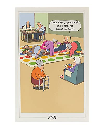 Humor Geburtstagskarte, lustige Geburtstagskarte für Sie oder Ihn, Whyatt Cartoon Witz Geburtstagskarte Cover