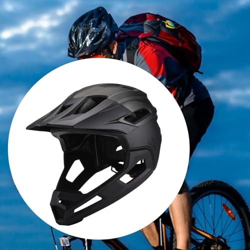 Image of BNF Full Face Bike Ventilation Comfortable Downhill PC EPS Bicycle Black Titanium