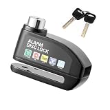 Trava de Disco Freio Cadeado Moto Sensor Sonoro Alarme Anti Roubo Furto Sirene Motocicleta Bicicleta Bike Proteçao Segurança