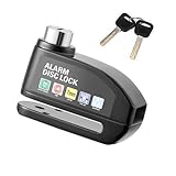 Trava de Disco Freio Cadeado Moto Sensor Sonoro Alarme Anti Roubo Furto Sirene Motocicleta Bicicleta Bike Proteçao Segurança