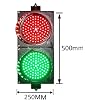 CHRISK Traffic Light, 200Mm(8 Inch) LED Traffic Lights,2 Light Red/Green, Industrial Loading Dock Bay Light, Outdoor, Traffic Light Controller
