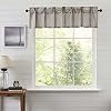 VHC Brands Grain Sack Charcoal Black Stripe Farmhouse Kitchen Curtain Valance 16×60
