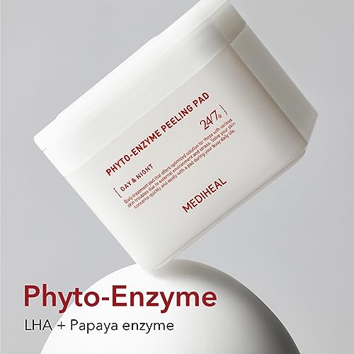 Image of (Only Refill) Mediheal Phyto Enzyme Peeling Pad (90 Pads) - Pore Tightening Pads to Control Sebum - Vegan Gauze Pad