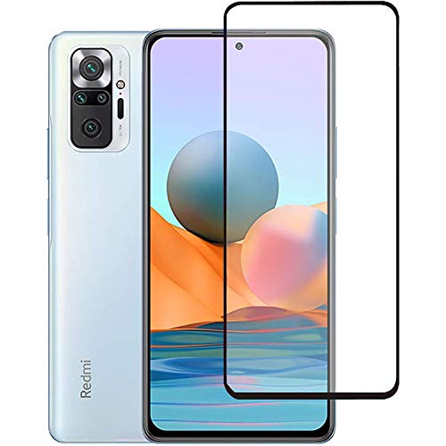 Image of Tempered Glass Screen Protector Compatible For REDMI Note 10 PRO MAX Full Screen Coverage (Except Edge to Edge) and Free Complete Easy Installation kit