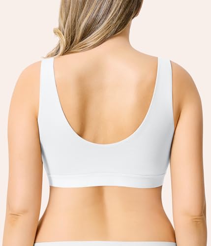 Image of BRABIC Front Closure Post Surgery Minimizer Bras for Women Full Coverage Surgical Wireless Comfort Everyday Bras