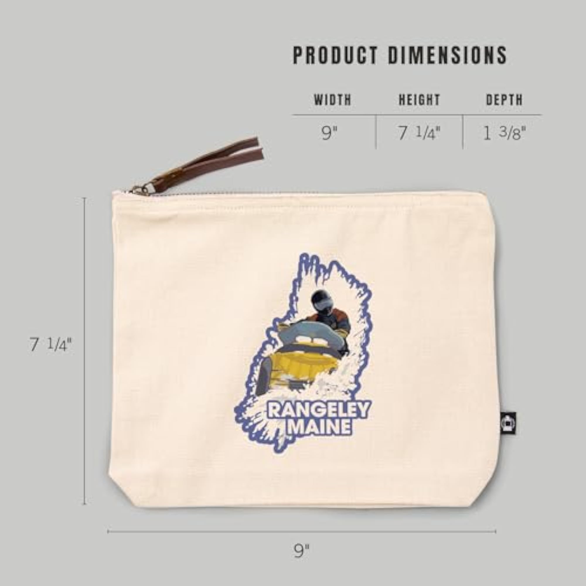 Rangeley Maine Snowmobile Scene Travel Accessory Go Bag