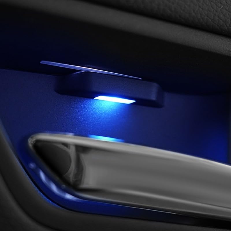 for Toyota Land Cruiser Prado LC250 2024-2025 Interior Door Handle Bowl LED Blue Lights 4pcs Car Accessories