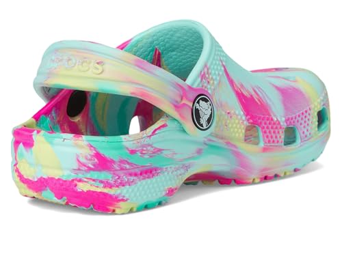 Image of Crocs Unisex-Child Classic Watercolor Marbled Clog