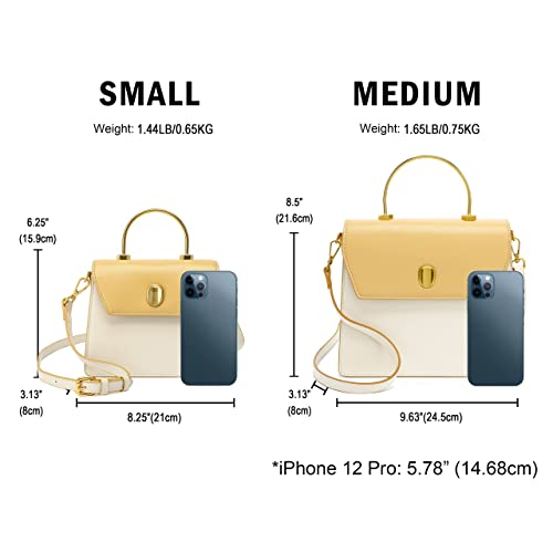 Scarleton Gold Top Handle Satchel Purses for Women, Handbags for Women, Crossbody Bags for Women, Shoulder Bag Purse… - Image 6